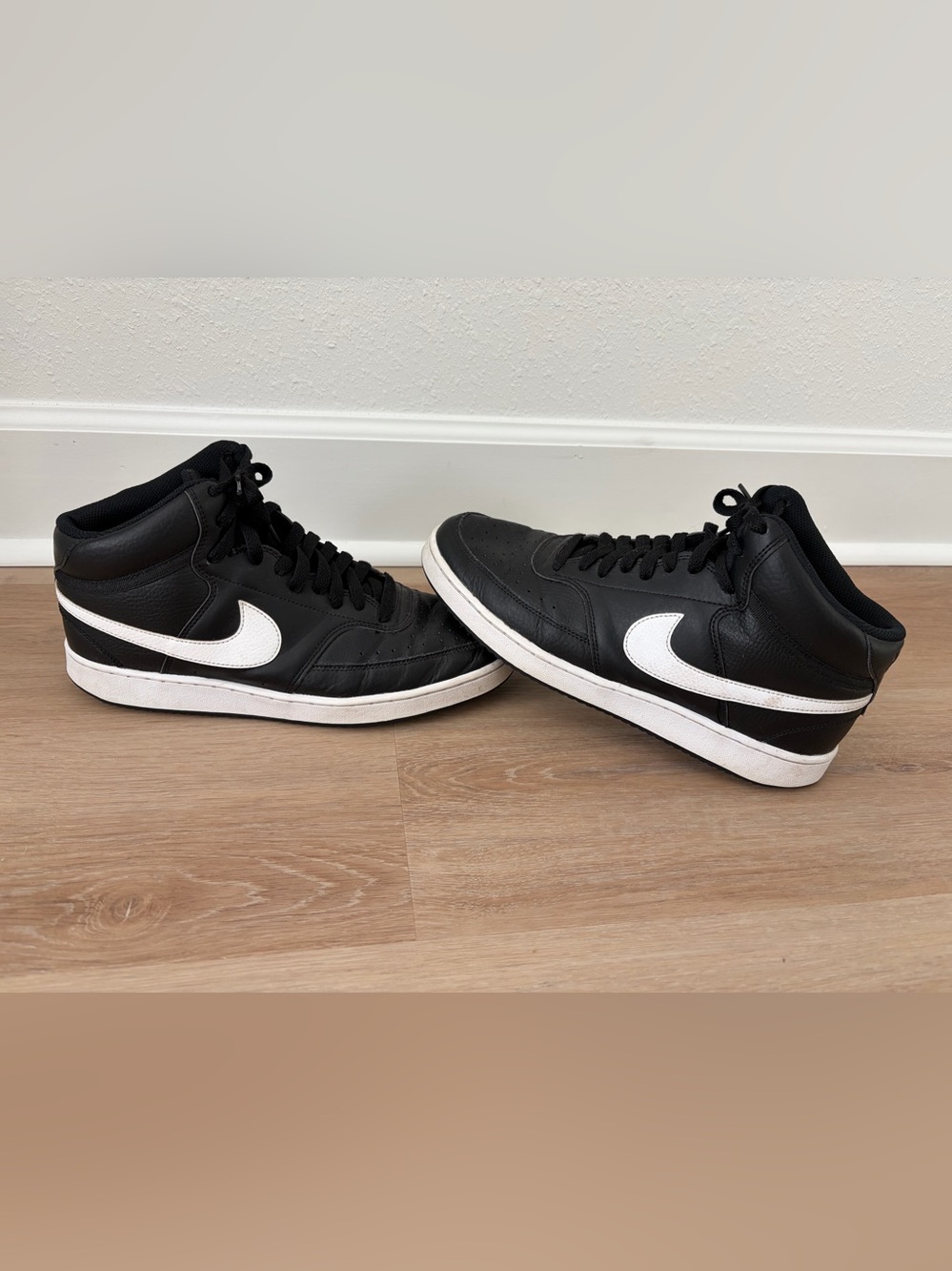 Nike Court Vision Mid Black Sneakers (Size 10)